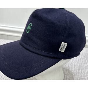 Conte Florence Hat Cap 60 Blue Green Wool Earflap Baseball Italy Sporty Luxury